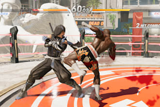 develop 3d multiplayer fighting game, street fighting game, unity game