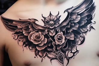 draw a custom tattoo design