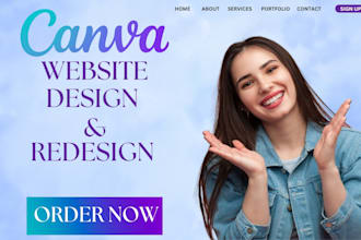 design canva website redesign canva website canva portfolio canva landing page