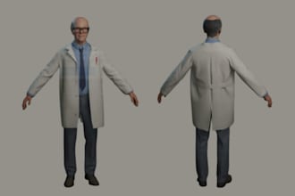 create 3d character modeling for garrys mod and vrchat