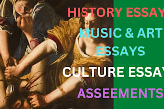 research and write on any aspect of history