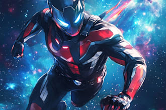 create you into superhero cartoon character