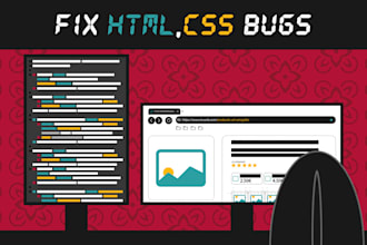 fix HTML, CSS, bootstrap bugs or website