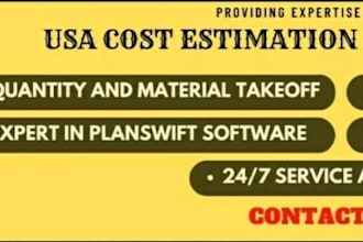 do construction material takeoffs and cost estimation