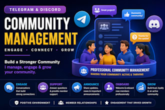 manage your telegram and discord community