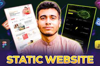 design a premium, static websites