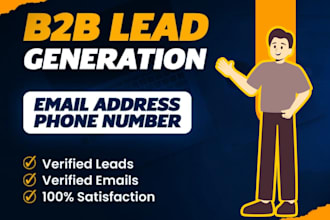 targeted b2b lead generation, business leads,d2c and email list building