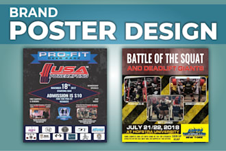 design event poster for your brand