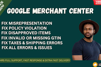 fix google merchant center suspension and misrepresentation