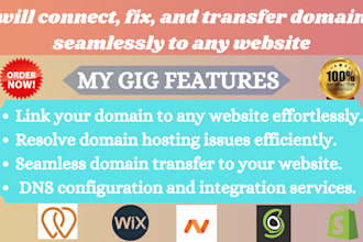 connect, fix, and transfer domains seamlessly to any website