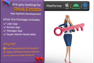 create real estate app, property management app, property auction app