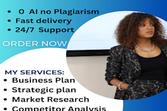write strategic, management, business plan marketing, project, hrm and ppt