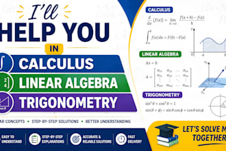help with calculus, trigonometry and linear algebra