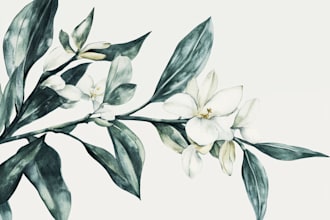 paint watercolor botanical illustrations