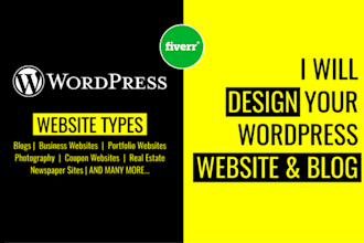 redesign or create wordpress website and blog