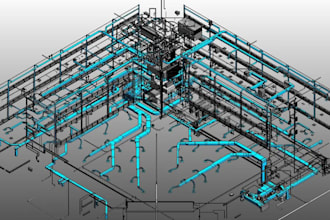 draw architectural plumbing, electrical plan, and mep drawing
