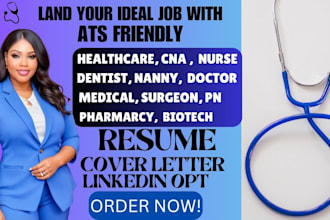 provide ats healthcare, medical, registered nurse, dentist, cna, resume