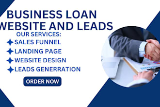 generate business loan leads business website business loan landing page