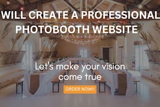 design party rental website photobooth rental event ticket website