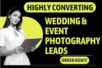 wedding photography leads event planning wedding planner leads photo booth leads