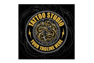 make high quality magnificent tattoo studio logo