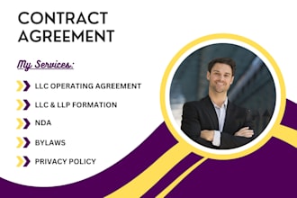 llc operating agreement, llc formation, bylaws, llp creation, privacy policy