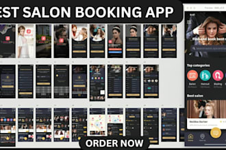 built hair stylish app, salon booking app, barber app, spa app, beauty salon app