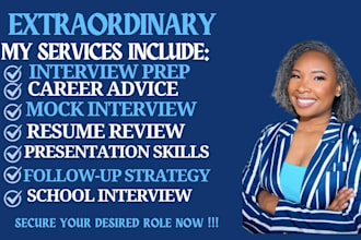 coach mock interview prep, job interview, resume review for your next job