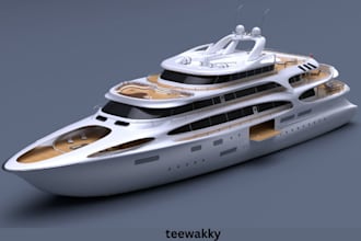 do realistic ship design 3d boat model 3d yacht model vessels design sub marine