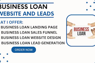generate business loan leads business loan website business loan landing page