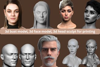 3d head model 3d bust 3d sculpting 3d face 3d animation 3d modeling 3d rendering