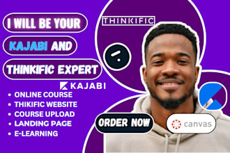 online course creation for thinkific, kajabi, thinkific website, kajabi website