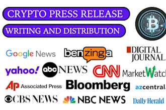 do press release crypto press release writing crypto press release distribution