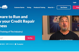 setup credit repair automations and build credit repair website