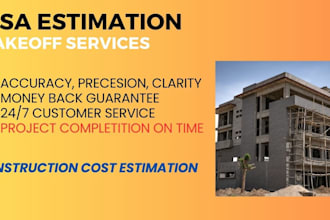 do material takeoffs, quantity cost estimation