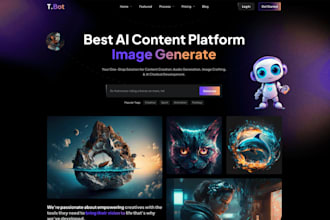 build ai image  generator app, ai photo editing app,  ai image generator website