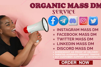 send organic mass facebook direct message telegram bulk message discord mass dm