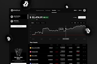 build crypto portfolio website, crypto exchange website, crypto tracking website