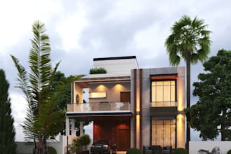 create realistic 3d house models and renderings