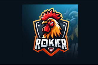 do an awesome rooster head mascot logo within two days