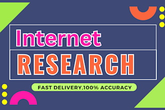 do online web and internet research
