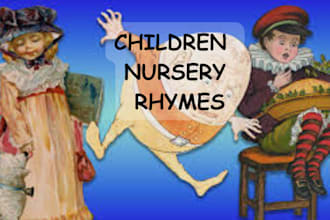 write lyrics, compose song, sing produce nursery rhymes children song kids music