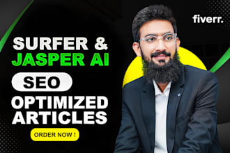 write surfer SEO optimized articles or using jasper ai