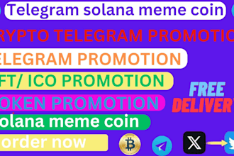 do telegram promotion, crypto marketing, token promotion, ico defi referral link