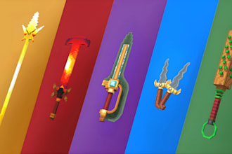 make blockbench weapons tools armor