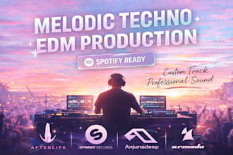 produce melodic techno or edm track like tale of us