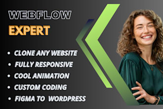 design, redesign or develop responsive webflow website, figma to webflow
