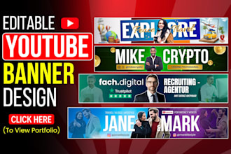 design unique canva youtube banner templates