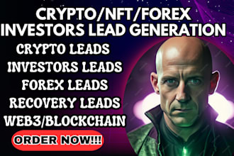 generate 900k crypto leads investors leads forex leads