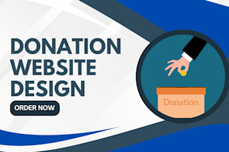 donation website non profit website, ngo, 501c3, charity website wordpress wix